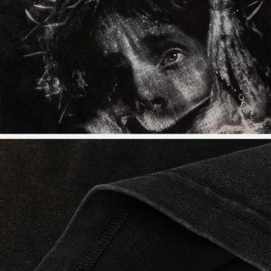 Concert Outfit Vintage Jesus Print Tee