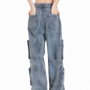 Concert Outfit Vintage Jet Multi-Pocket Workwear Jeans