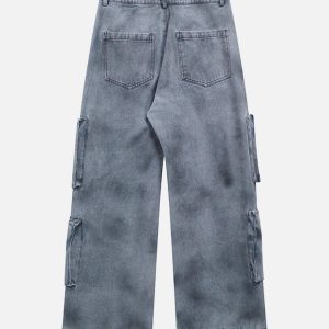 Concert Outfit Vintage Jet Multi-Pocket Workwear Jeans