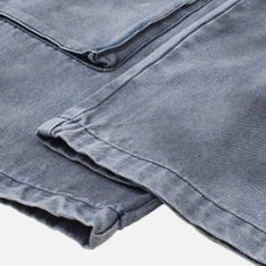 Concert Outfit Vintage Jet Multi-Pocket Workwear Jeans