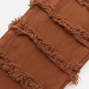 Concert Outfit Vintage Layered Raw Edge Slim Jeans