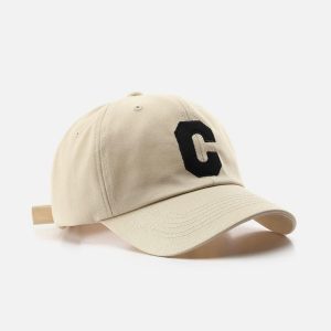 Concert Outfit Vintage Letter 'C' Baseball Cap