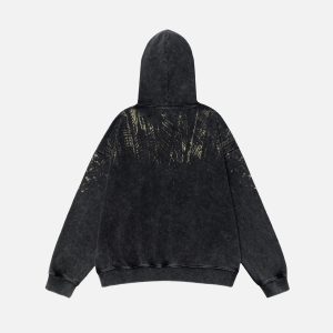 Concert Outfit Vintage Letter Hoodie