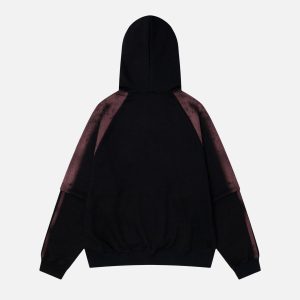 Concert Outfit Vintage Letter Print Hip-Hop Hoodie