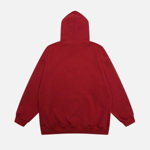 Concert Outfit Vintage Letters Towel Embroidery Hoodie