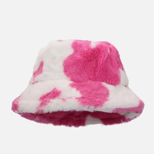 Concert Outfit Vintage Milk Cow Pattern Hat