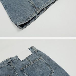 Concert Outfit Vintage Multi Pocket Jeans