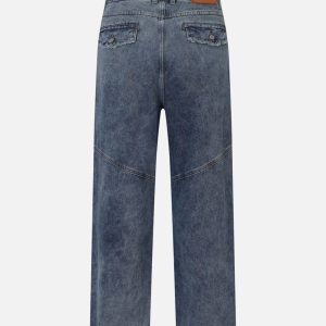 Concert Outfit Vintage Multi-Pocket Workwear Jeans