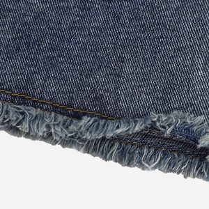 Concert Outfit Vintage Multi-Pocket Workwear Jeans