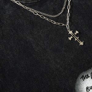 Concert Outfit Vintage Necklace Star Print Hip-Hop Tank Top