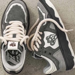 Concert Outfit Vintage Niche Casual Couple Skate Shoes