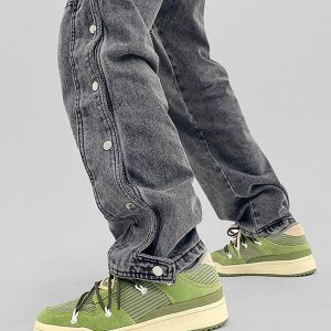 Concert Outfit Vintage Patchwork Board Shoes