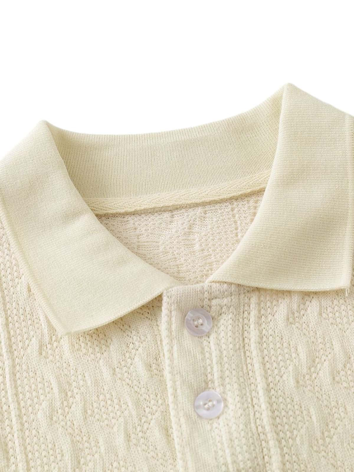 Concert Outfit Vintage Print Lapel Short Sleeve Polo Shirt Concert Outfit Vintage Print Lapel Short Sleeve Polo Shirt