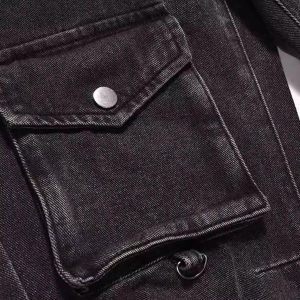 Concert Outfit Vintage Punk Distressed Multi-Pocket Jeans