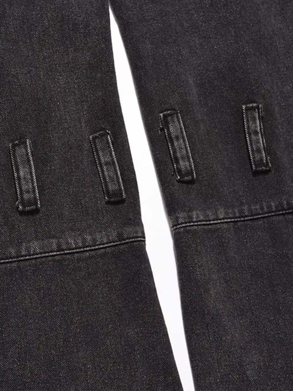 Concert Outfit Vintage Punk Distressed Multi-Pocket Jeans Concert Outfit Vintage Punk Distressed Multi-Pocket Jeans