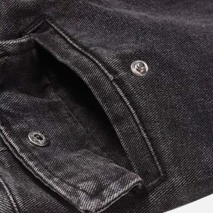 Concert Outfit Vintage Punk Distressed Multi-Pocket Jeans