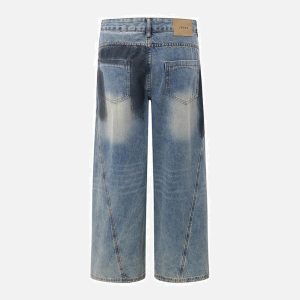 Concert Outfit Vintage Ripped Jeans