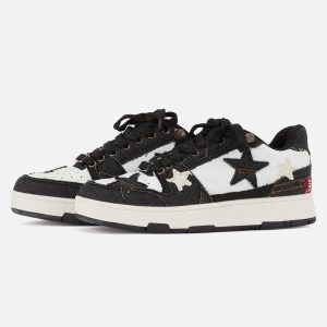 Concert Outfit Vintage Star Skateboard Sneakers