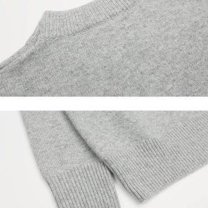 Concert Outfit Vintage street Letter Embroidery Sweater