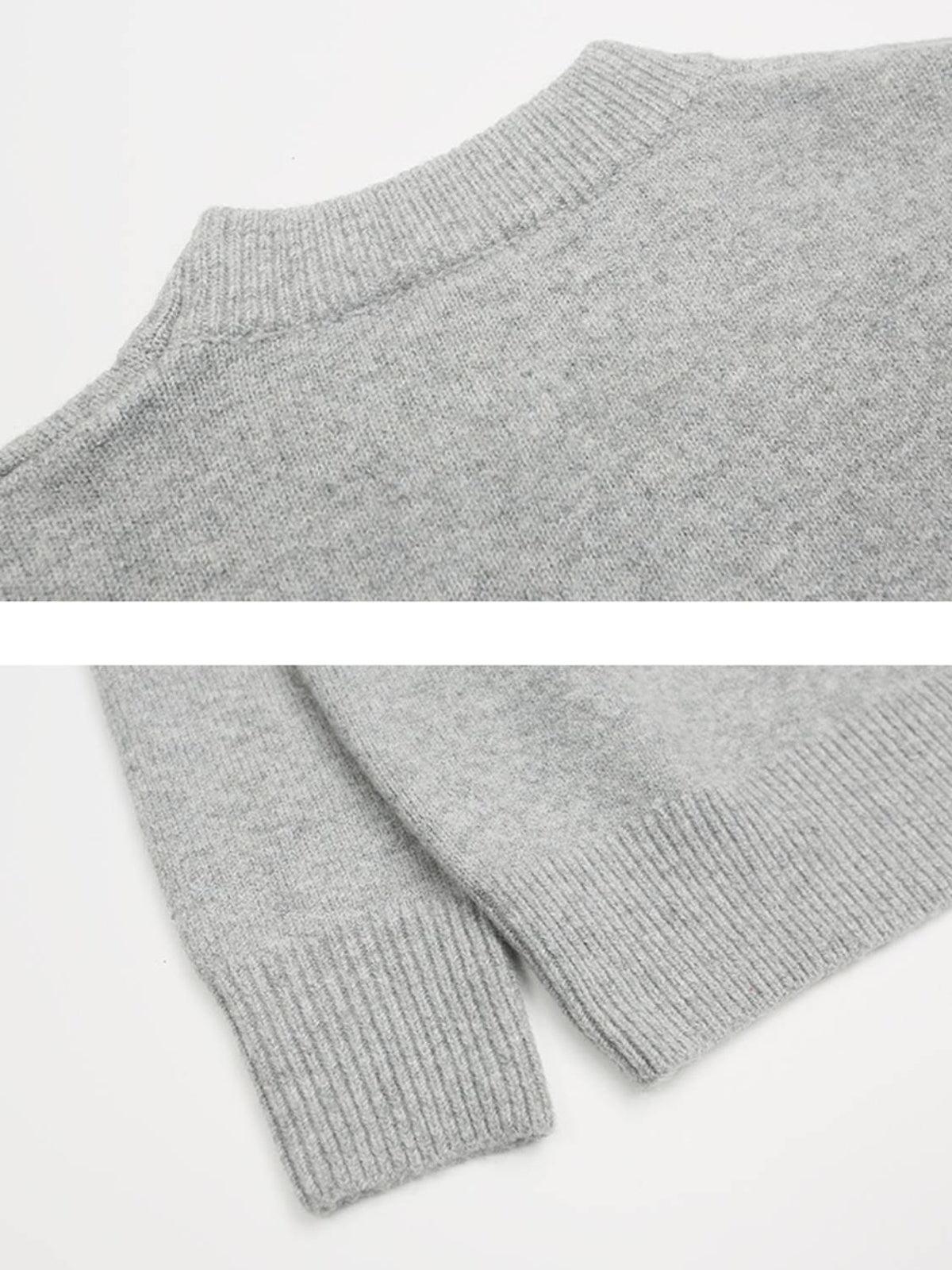 Concert Outfit Vintage street Letter Embroidery Sweater Concert Outfit Vintage street Letter Embroidery Sweater