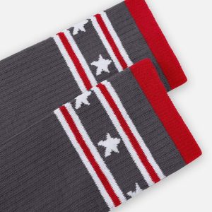 Concert Outfit Vintage Stripe Star Graphic Socks
