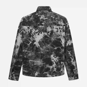 Concert Outfit Vintage Tie-Dye Denim Jacket