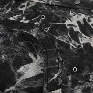 Concert Outfit Vintage Tie-Dye Denim Jacket