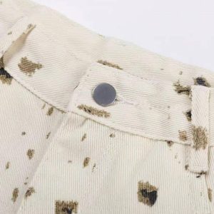 Concert Outfit Vintage Tie-Dye Straight Jeans