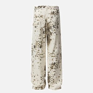 Concert Outfit Vintage Tie-Dye Straight Jeans