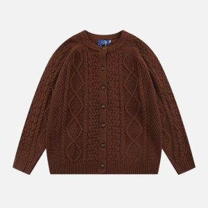 Concert Outfit Vintage Twist Cardigan