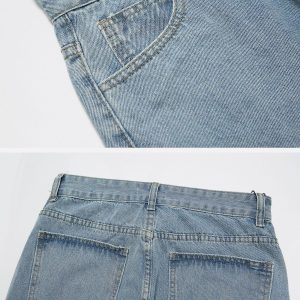 Concert Outfit Vintage Wash Adjustable Zip Jeans