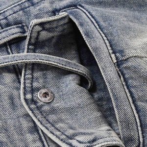 Concert Outfit Vintage Washed And Frayed Baggy Jeans