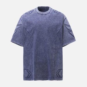 Concert Outfit Vintage Washed Crew Neck T-Shirt