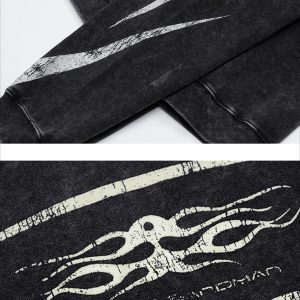 Concert Outfit Vintage Washed Distressed Hoodie