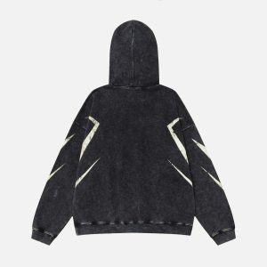 Concert Outfit Vintage Washed Distressed Hoodie