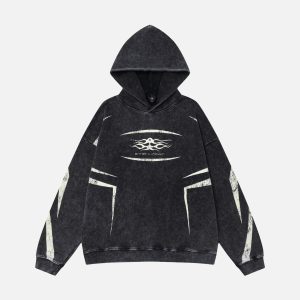 Concert Outfit Vintage Washed Distressed Hoodie