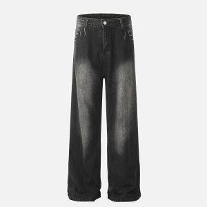 Concert Outfit Vintage Washed Distressed Jeans