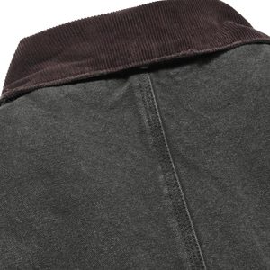 Concert Outfit Vintage Washed Distressed Quilted Work Jacket