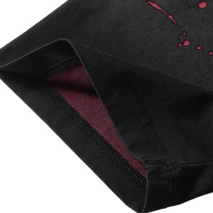 Concert Outfit Vintage Washed Dot Spray T-Shirt