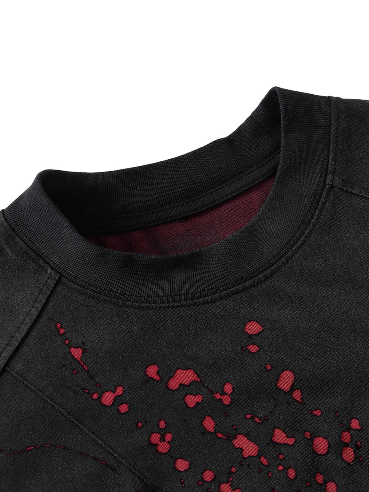 Concert Outfit Vintage Washed Dot Spray T-Shirt Concert Outfit Vintage Washed Dot Spray T-Shirt