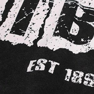 Concert Outfit Vintage Washed Letter Print Hoodie