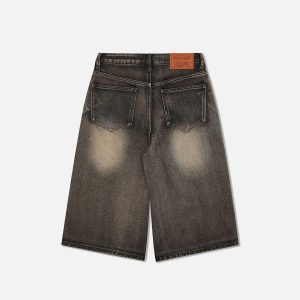 Concert Outfit Vintage Washed Longline Jorts