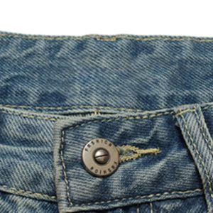 Concert Outfit Vintage Washed Plaid Baggy Jeans