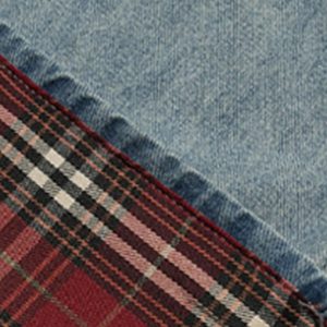 Concert Outfit Vintage Washed Plaid Baggy Jeans