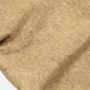 Concert Outfit Vintage Washed Pleated Straight Jeans