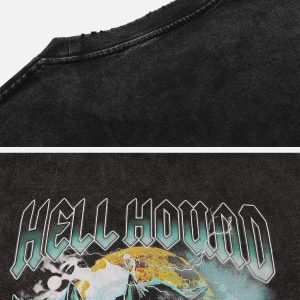 Concert Outfit Vintage Washed Print Tee