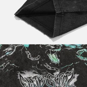 Concert Outfit Vintage Washed Print Tee