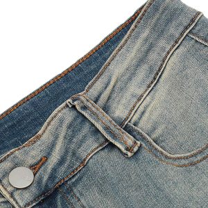 Concert Outfit Vintage Washed Split Structure Hip-Hop Jeans