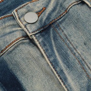 Concert Outfit Vintage Washed Split Structure Hip-Hop Jeans