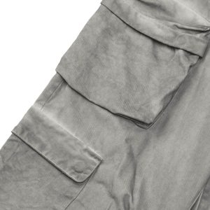 Concert Outfit Vintage Wasteland Style Multi Pocket Work Pants